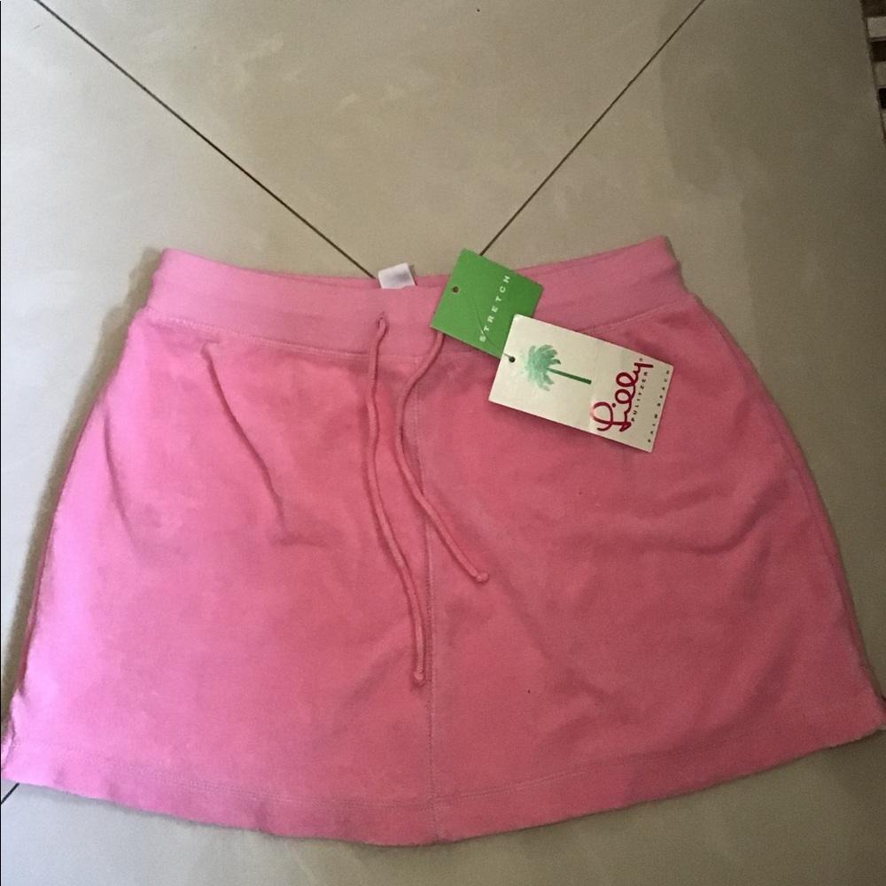 pink beach skirt